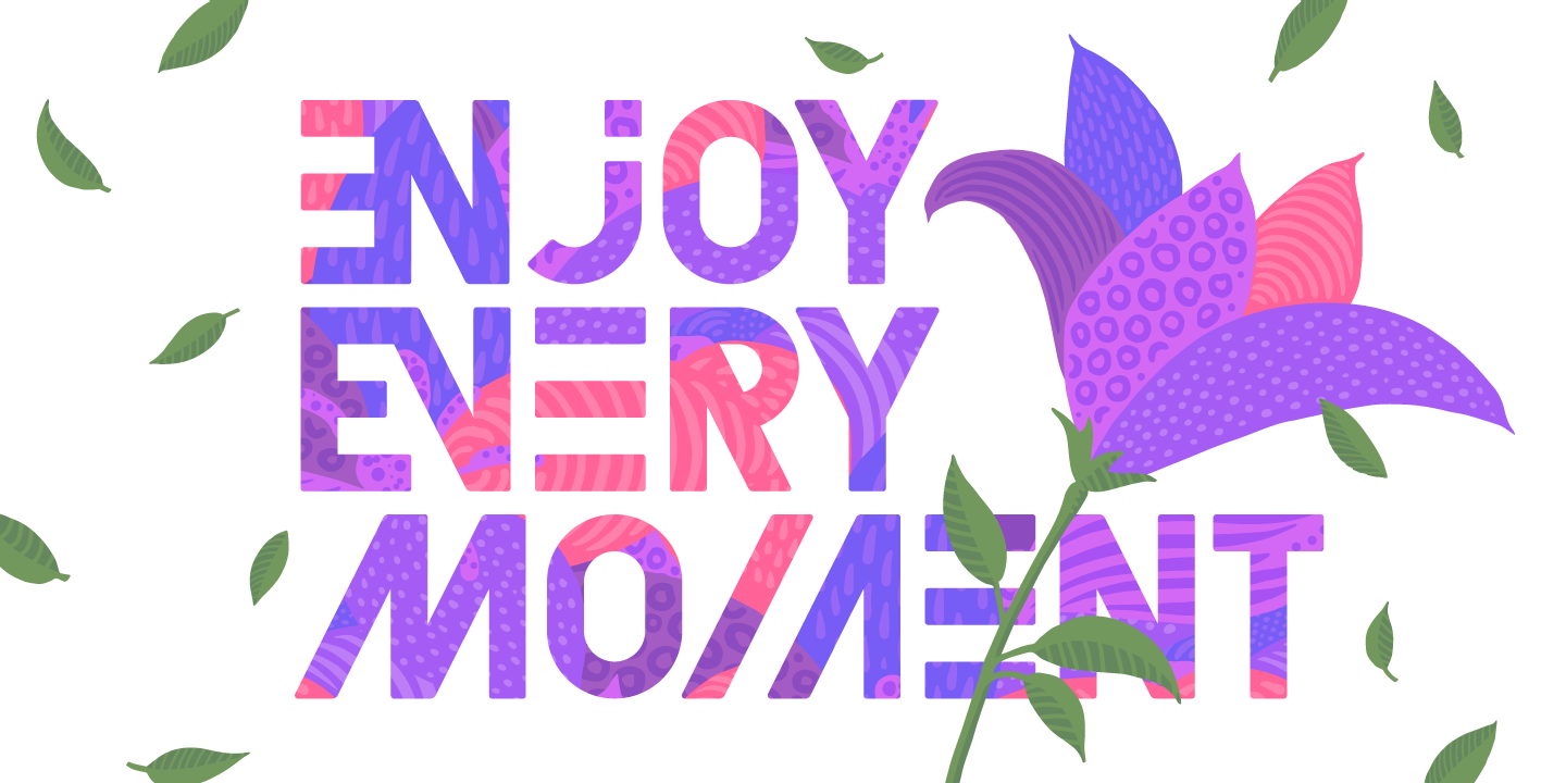 Beispiel einer Florry Regular-Schriftart